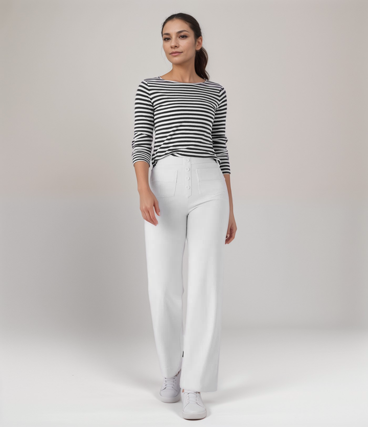 Noa | Elastische broek met hoge taille | 1+1 GRATIS